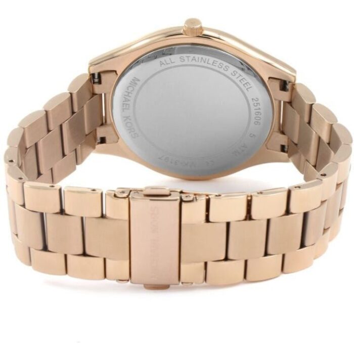Michael Kors Ladies Slim Runway Rose Gold Watch - MK3197 - Image 2